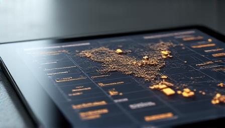 Close up of digital dispatch interface